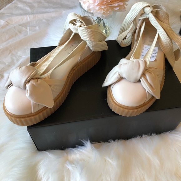 Puma Shoes - Fenty Puma Rihanna Bow Creeper Pink Tint Oatmeal